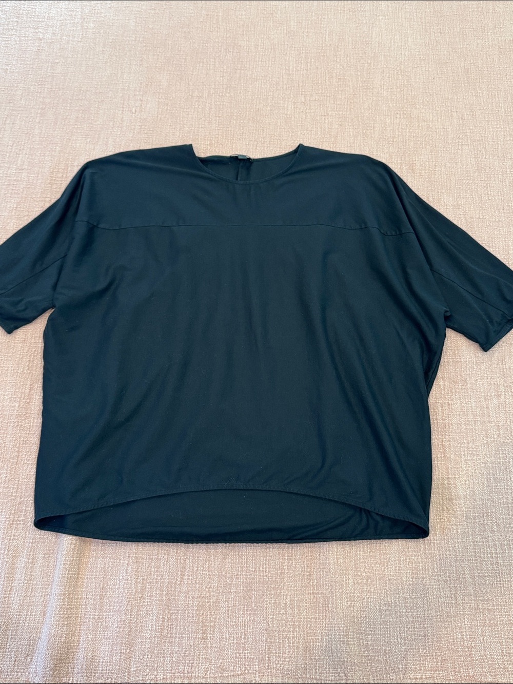 COS Swedish brand med wm’s Black Boxy half Sleeve Blouse